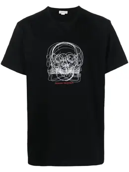 Alexander McQueen: Футболка  Skull с принтом