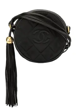 Chanel Pre-Owned: Чёрная сумка через плечо