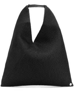 MM6 Maison Margiela: Чёрная сумка-шоппер 