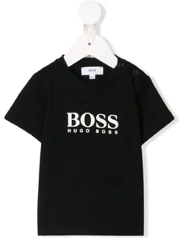 BOSS Kidswear: Чёрная футболка