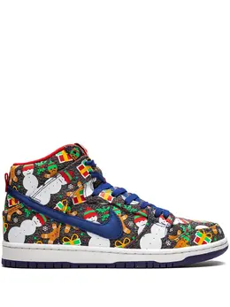 Nike: Многоцветные кроссовки  SB Dunk High TRD