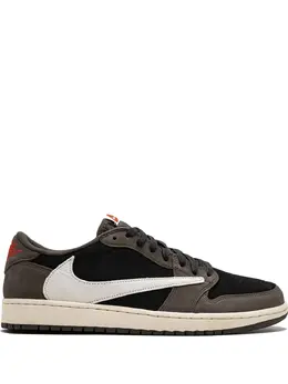 Jordan: Чёрные кроссовки  Air Jordan 1 Travis Scott