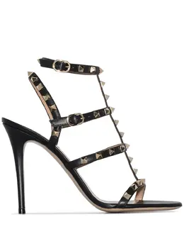 Valentino Garavani: Чёрные сандалии 