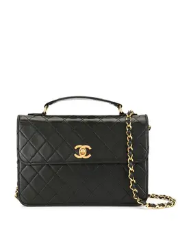 Chanel Pre-Owned: Чёрная сумка 