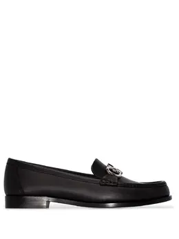 Salvatore Ferragamo: Чёрные лоферы  Gancini