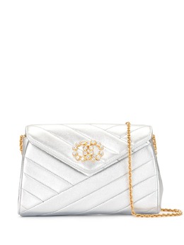 Chanel Pre-Owned: Серебристая сумка 
