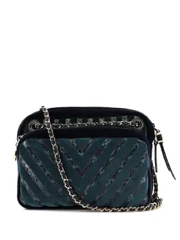 Chanel Pre-Owned: Синяя сумка 