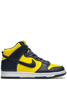 Nike: Синие кроссовки  Dunk High SP