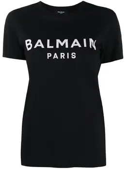 Balmain: Футболка с принтом 