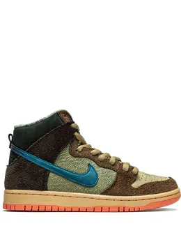 Nike: Коричневые кроссовки  SB Dunk High