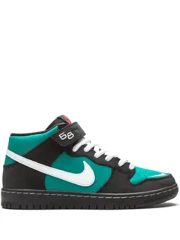 Nike: Чёрные кроссовки  SB Dunk Mid Pro ISO