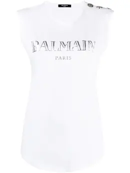 Balmain: Жилет с принтом