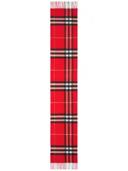 Burberry: Красный шарф  Classic Check