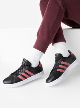 adidas: Чёрные кеды Grand Court