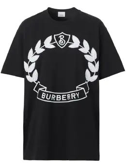 Burberry: Футболка с принтом 