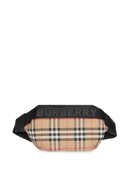 Burberry: Бежевая сумка  Vintage Check