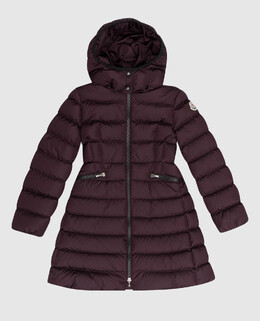 Moncler ENFANT: Фиолетовый пуховик 