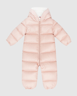 Moncler ENFANT: Розовый комбинезон 