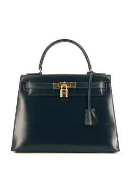 Hermès: Синяя сумка Kelly 28