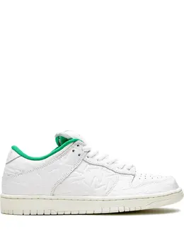 Nike: Белые кроссовки SB Dunk Low