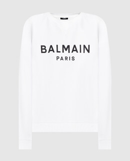 Balmain: Белый свитшот