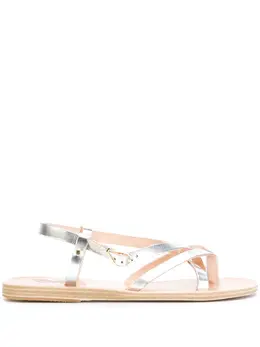 Ancient Greek Sandals: Серебристые сандалии  Semele