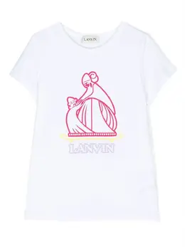 Lanvin Enfant: Белая футболка 