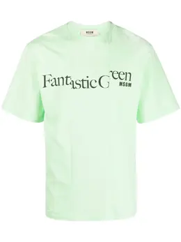 MSGM: Зелёная футболка Fantastic Green