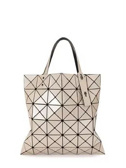 Bao Bao Issey Miyake: Бежевая сумка-шоппер 