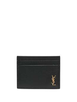 Saint Laurent: Чёрный картхолдер  Monogram