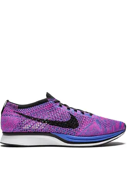 Nike: Фиолетовые кроссовки  Flyknit Racer