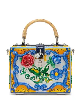 Dolce & Gabbana: Синяя сумка на руку  Dolce Box