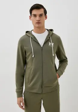 Under Armour: Толстовка цвета хаки