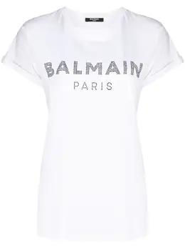 Balmain: Белая футболка