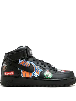 Nike: Чёрные кроссовки  Air Force 1