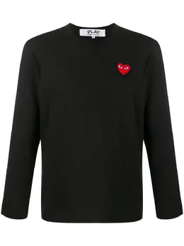 Comme Des Garçons Play: Чёрная футболка  Heart