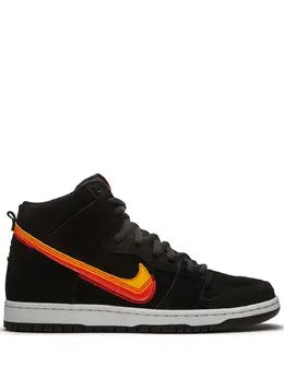 Nike: Чёрные кроссовки  SB Dunk High