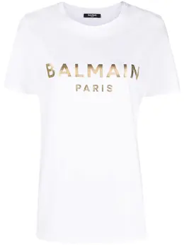 Balmain: Футболка с принтом 