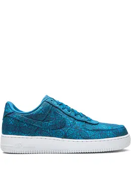 Nike: Зелёные кроссовки Air Force 1 Low