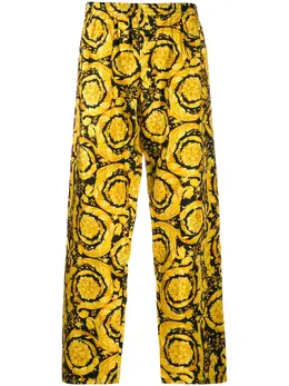 Versace: Брюки  Barocco с принтом