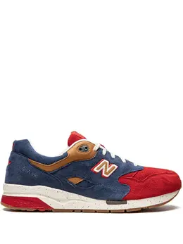 New Balance: Синие кроссовки 