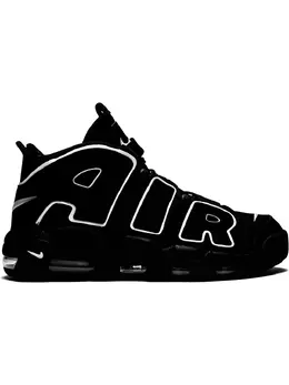 Nike: Чёрные кроссовки  Air More Uptempo