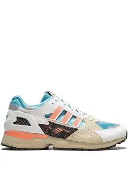 adidas: Голубые кроссовки  ZX