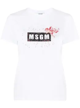 MSGM: Футболка с принтом 