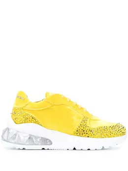 Philipp Plein: Жёлтые кроссовки  Studs