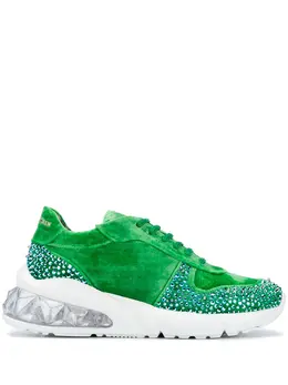 Philipp Plein: Зелёные кроссовки  Runner