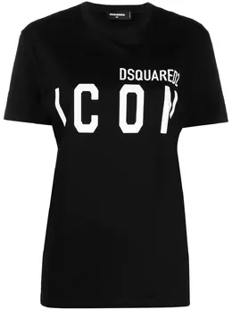 Dsquared2: Футболка  Icon с принтом