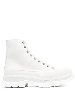 Alexander McQueen: Белые ботинки  Tread Slick