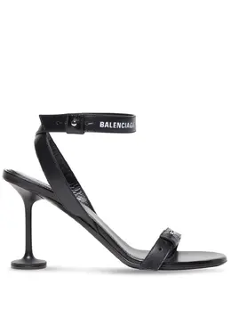 Balenciaga: Чёрные сандалии 