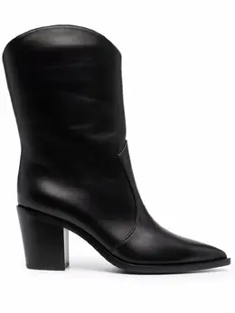 Gianvito Rossi: Чёрные ботинки 